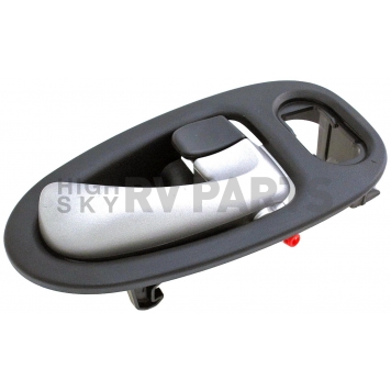 Help! By Dorman Interior Door Handle - Plastic Black Housing With Silver Lever Single - 82652-2