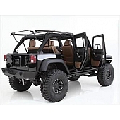 Smittybilt Soft Top Tailgate Bar - Black Steel - 91205