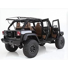 Smittybilt Soft Top Tailgate Bar - Black Steel - 91205