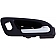 Help! By Dorman Interior Door Handle - Plastic Black Housing With Silver Lever Single - 82654