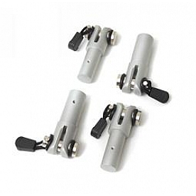Rampage Soft Top Bow Knuckle Quick Disconnect Aluminum 4 Pieces - 596001