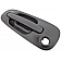 Help! By Dorman Exterior Door Handle - Plastic Black Single - 82661