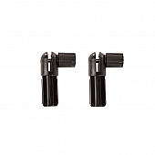 Rugged Ridge Soft Top Bow Knuckle Black Plastic Set Of 2 - 1351011