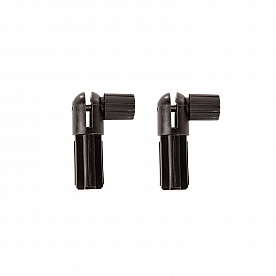 Rugged Ridge Soft Top Bow Knuckle Black Plastic Set Of 2 - 1351011