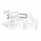 Warn Brush Guard Tubular Powder Coated Black Steel - 75590