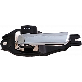 Help! By Dorman Interior Door Handle - Plastic Black Housing With Silver Lever Single - 83643