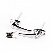 Omix-Ada Exterior Door Handle - Silver Chrome Plated  Set Of 2 - 1181202