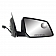 K-Source Exterior Mirror Manual OEM Black Single - 62185G