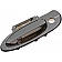 Help! By Dorman Exterior Door Handle - Plastic Silver And Black Single - 83818