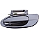 Help! By Dorman Exterior Door Handle - Plastic Silver And Black Single - 83819