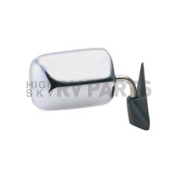 K-Source Exterior Mirror Manual Rectangular Silver Single - 60051C