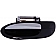 Help! By Dorman Exterior Door Handle - Plastic Silver Lever And Black Housing Single - 83835