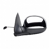 K-Source Exterior Mirror Electric OEM Black With Silver Cover Single - 61128F