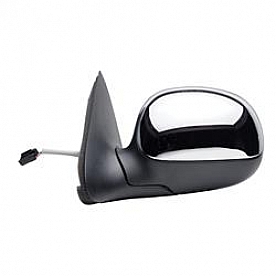 K-Source Exterior Mirror Electric OEM Black With Silver Cover Single - 61128F