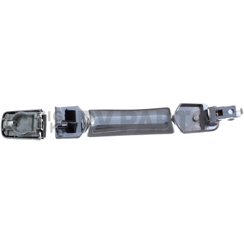 Help! By Dorman Exterior Door Handle - Plastic Silver Single - 83839-1