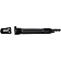 Help! By Dorman Exterior Door Handle - Plastic Black Single - 83779