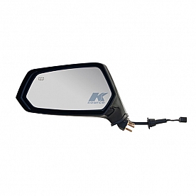 K-Source Exterior Mirror Electric OEM Black Single - 62782G