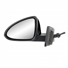 K-Source Exterior Mirror Manual Remote OEM Black Single - 62792G