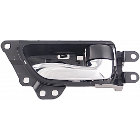 Help! By Dorman Interior Door Handle - Plastic Black Housing With Silver Lever Single - 79869