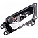 Help! By Dorman Interior Door Handle - Plastic Black Housing With Silver Lever Single - 79870