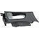 Help! By Dorman Interior Door Handle - Plastic Black Housing With Silver Lever Single - 79872