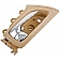 Help! By Dorman Interior Door Handle - Plastic Ivory Housing With Silver Lever Single - 79877