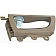 Help! By Dorman Interior Door Handle - Plastic Ivory Housing With Silver Lever Single - 79878
