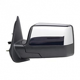 K-Source Exterior Mirror Electric OEM Silver Single - 61154F