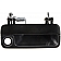 Help! By Dorman Exterior Door Handle - Plastic Black Single - 77662