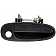 Help! By Dorman Exterior Door Handle - Plastic Black Single - 77464