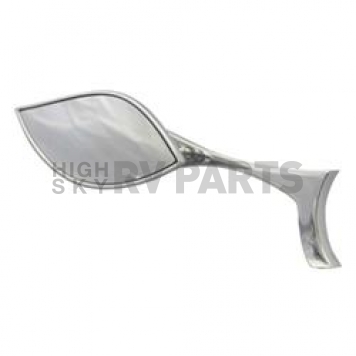 CIPA USA Exterior Mirror Stylized Teardrop  Silver Set Of 2 - 01921