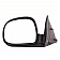 CIPA USA Exterior Mirror Rectangular Manual Black Single - 42040