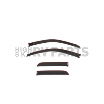 Auto Ventshade (AVS) Rainguard - Diamond Black Crystal Pearl Coat - Vehicle Color Code PXJ Thermoplastic Set Of 4 - 994064PXJ