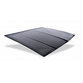 Harwood Fiberglass Hood - Non-Scoop Fiberglass Black - 23100
