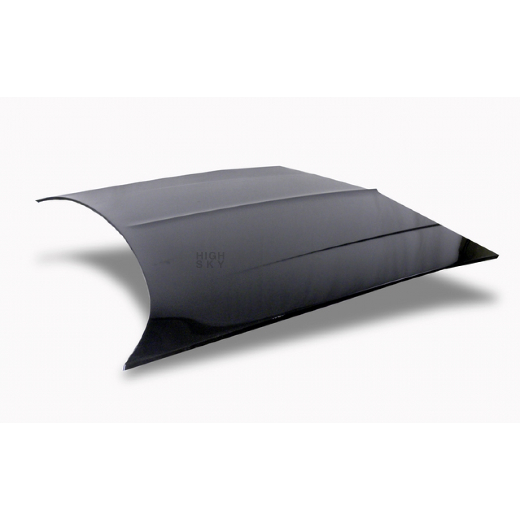 Harwood Fiberglass Hood NonScoop Fiberglass Black 23100