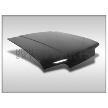 Harwood Fiberglass Hood - Non-Scoop Fiberglass Black - 26300