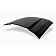 Harwood Fiberglass Hood - Cowl Induction Fiberglass Black - 26605