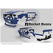 Rocket Bunny Ground Effects Kit - Matte Fiberglass Reinforced Plastics - 17020300