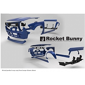 Rocket Bunny Ground Effects Kit - Matte Fiberglass Reinforced Plastics - 17020300