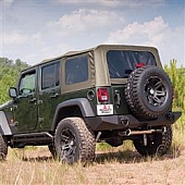 Rugged Ridge Soft Top - Khaki Fastback Top Sailcloth Fabric - 1374146