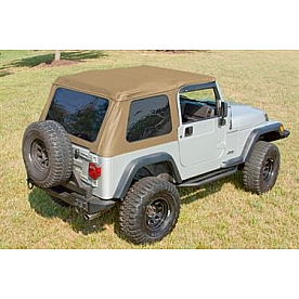 Rugged Ridge Soft Top - Spice Fastback Top Sailcloth Fabric - 1375137