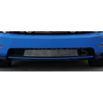 T-Rex Truck Products Bumper Grille Insert Short Horizontal Bar Polished Silver Billet Aluminum - 25521