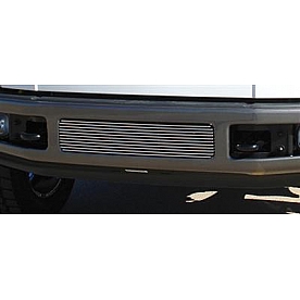 T-Rex Truck Products Bumper Grille Insert Horizontal Bar Polished Silver Billet Aluminum - 25564