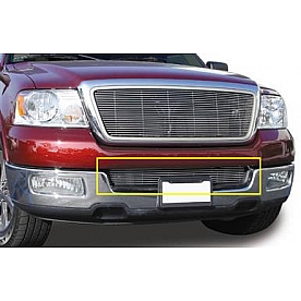 T-Rex Truck Products Bumper Grille Insert Horizontal Bar Polished Silver Billet Aluminum - 25552