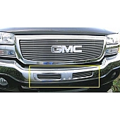T-Rex Truck Products Bumper Grille Insert Horizontal Bar Polished Silver Billet Aluminum - 25201
