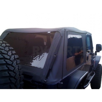 Rampage Soft Top - Black Diamond Fastback Top Sailcloth Fabric - 109635-1