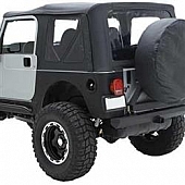 Smittybilt Soft Top - Black Denim Standard Top OEM Style Fabric - 9870215