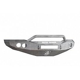 Road Armor Bumper Stealth Pre-Runner 1-Piece Design Steel Natural - 44064ZNW