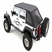Smittybilt Soft Top - Black Diamond Standard Top Fabric - 9973235