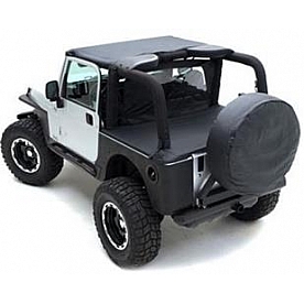Smittybilt Soft Top - Black Denim Standard Top Vinyl - 90815